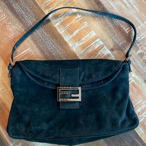 Vintage Suede Fendi Mama Baguette